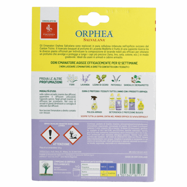 Orphea Clothes Protector Diffusers Lavender - Image 2
