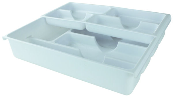 Double Up Cutlery Tray White